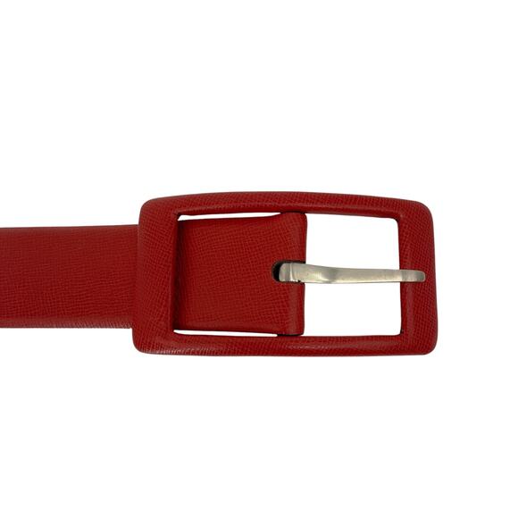 Jil SANDER Leather Belt with Leather Buckle in Red XS main image 14